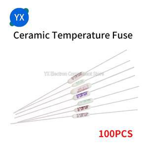 100PCS JET RF AUPO 세라믹 온도 퓨즈 250V 1A 2A 3A 5A 열 84102115125130135145150C 도