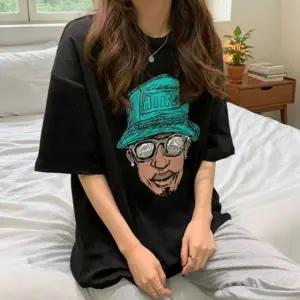 남녀 프린팅 데일리 반팔티 1P 박스티 루즈핏 캐주얼 여름 티셔츠 패션