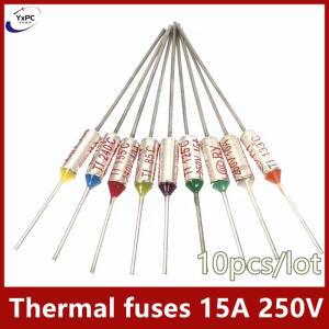 10pcs 15A 250V TF 열 보호 밥솥 퓨즈 RY- 75C 80C 95C 100C 115C