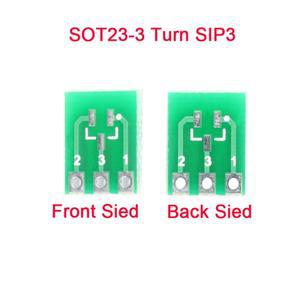 50개5개 SOT23 투어닝 SIP3 양면 SMD DIP IC 소켓 PCB 보드 어댑터 컨버터 플레이트 DIY 키트