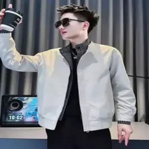 키체샵 남성 춘추 캐주얼 투피스 재킷 코트 상의 가짜 반바지 차이나 HO1