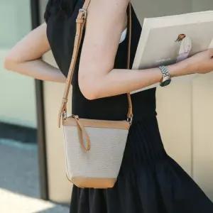 여친 미니 캐주얼 숄더백 인생잇템 버킷백 핸드백 캔버스 여행용 OOTD5