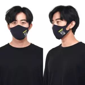 (색상 단품)구리 파우치 포함 패션 마스크 다회용 입체 마스크 먼지 차단 연예인 마스크 블랙 팩