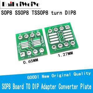 호환 20PCS SOP8 DIP8 SMD를 DIP IC 어댑터 소켓 SOP8 TSSOP8 SOIC8 SSOP8 보드-DIP 어댑터 변환기 플레이트 0 65mm 1 27mm