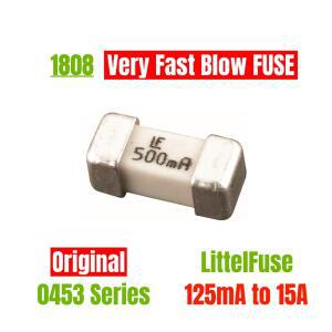 호환 새로운 LF 1808 SMD 고속 블로우 퓨즈, 125V, 200mA, 250mA, 375mA, 500mA, 750mA, 1A, 1 5A, 2A, 2 5A, 3A, 3 15A, 4A, 5A, 6A, 7A, 8A, 10A, 12A, 15A, 10
