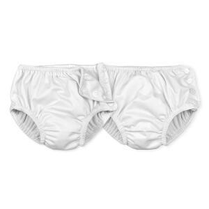 저는 게임을 재사용 흰색 2PK 다른 기저귀 스냅 가능한 필요 없음 UPF 새싹으로 초록색 수영 50 18개월 보호