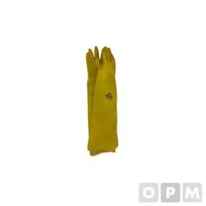 파츠 공업용 노랑 고무장갑 12호 240mmx650mm 5EA