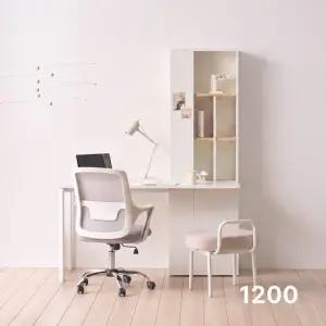 아씨방가구 아이캔 일자형 서재 오픈형 책장책상 세트 1200