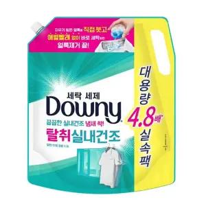 다우니 탈취 실내건조 세탁세제 리필 2.2L 1개