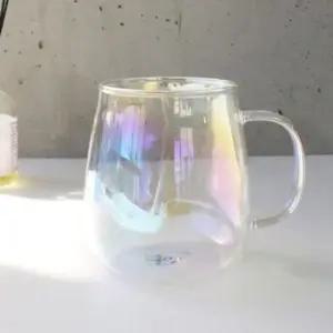 유리잔 내열컵 물컵 머그잔 오로라컵 유리컵 400ml