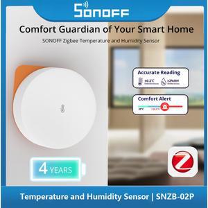 호환 SONOFF SNZB-02P Zigbee 온도 및 습도 센서 Ewelink Alexa Google Home Smartthings를 통한 스마트 홈 감지기