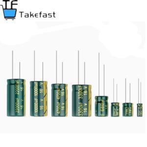 호환 고주파 저ESR 알루미늄 커패시터 20% 10V 16V 25V 35V 50V 400V 100UF 220UF 330UF 470UF 680UF 1000UF 1500UF 2200UF 3300UF