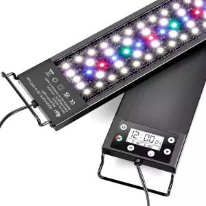AQQA 수족관 조명 다기능 어항 LED 24시간 연중무휴 DIY 자동 켜짐 야간 모드 주간 전체 스펙트럼 7가지