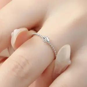 실버 꽃링 고급 플라워은반지 로맨틱 빈티지 오픈링 여자반지 SILVER925 사이즈조절반지