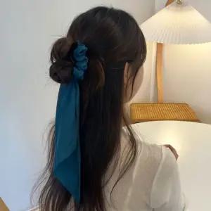 리본 스카프 다크그린 곱창머리끈 스카프머리끈 리본머리끈 곱창밴드 스크런치