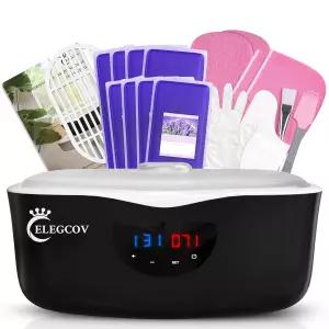 손과 발을 위한 파라핀 왁스 머신 - 8팩 라벤더 목욕 리필 키트 보습 케어 4000ml 고속 멜트다운 핫 포함