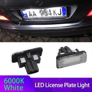 메르세데스 호환 벤츠 호환 E 클래스 W211 CLS C S203 SLK R171 용 Canbus 백색 LED 라이센스 번호 플레이