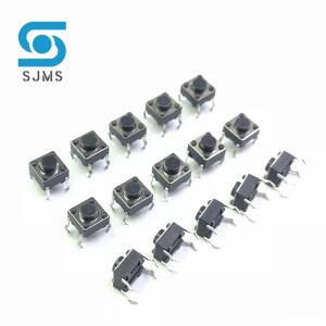 SJMS 20pcs 6x6x4.3 패널 PCB 순간 촉각 택시 푸시 버튼 마이크로 스위치 4 핀 DIP 라이트 터치 6x6x4.3mm
