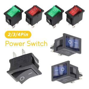 5Pcs 로커 스위치 on-off 2 핀 3 4 선박  LED 전원 공급 장치 6A 250V 10A