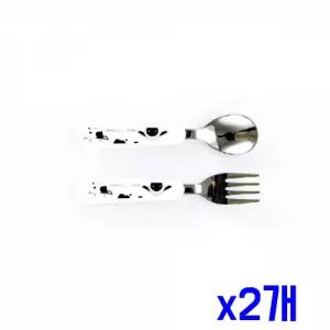 간편한 스텐 스푼포크 깔끔 세트 x2개 스푼포크세트