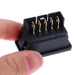 순간 전기 창문 공중 업 다운 로커 스위치 자동차 푸시 핏 2 웨이 12V 20A 1PC