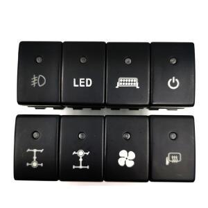 전원 켜기 끄기 자동차 오렌지 라이트 후면 디프 스위치 LED 스포트라이트 푸시 버튼 스즈키 JIMNY 2007-