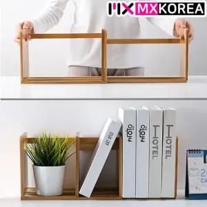 대나무 원목 책꽂이 책상 미니 정리함 북엔드 원목책꽂이 미니책꽂이 책상책꽂이 북엔드
