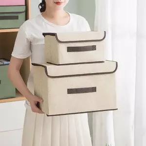 접이식 수납가방 2p 세트 베이직 의류수납함 옷수납함 수납박스 접이식상자 소품수납함