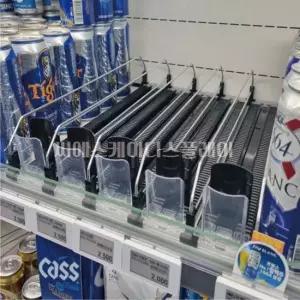 자동정렬트레이 캔음료정리 냉장고 자동디스펜서 푸셔 음료자동정렬트레이 캔음료정리
