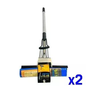 TBZ 스퀴즈 유리창 청소 밀대 x2개 유리창닦기 창닦기