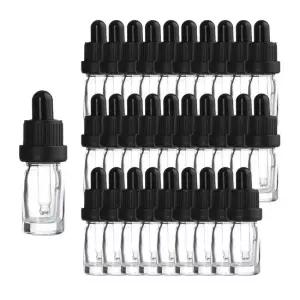 오너클랜 블랙 잠금캡 5ml 30개 스포이드 투명 공병 향수용기 불투명용기 드롭병 오일병