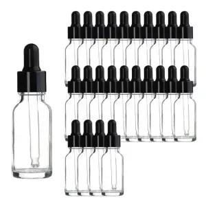 오너클랜 블랙 뚜껑 20ml 25개 스포이드 투명 공병 향수용기 불투명용기 드롭병 오일병