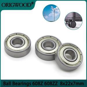 볼베어링 608Z EC-7 깊은 홈 8x22x7mm 스케이트 보드 스쿠터 3D 프린터 부품 용 미니 소형 탄소강