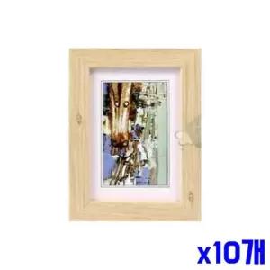 친절한탄씨 bns 내추럴우드 원목 탁상용 액자 11.5x15cm x10개 탁상액자 탁상용액자 인테리어액자