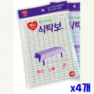 친절한탄씨 WL 부드러운 식탁보 색상랜덤 x4개 주방패브릭 식탁커버 주방데코 주방패브릭