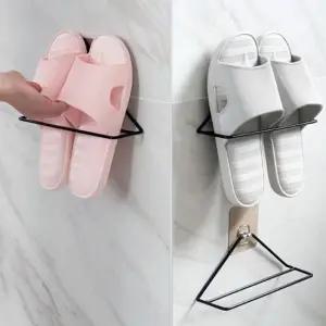 친절한탄씨 WL 주방 욕실 슬리퍼 실내화 벽걸이 거치대 정리대 실내화꽂이 신발꽂이 슬리퍼꽂이