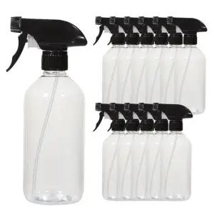 오너클랜 건스프레이 블랙캡 투명 500ml 12개 플라스틱 공병 소 공병