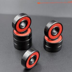 고속 볼 베어링 하이브리드 세라믹 스케이트보드 휠 스틸 ABEC-11 608RS 8x22x7mm 8 개