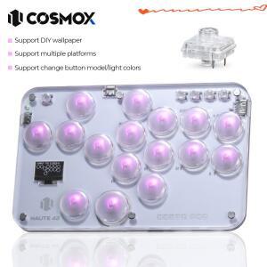 Haute42- COSMOX 미니 레버리스 컨트롤러 PC/PS3/PS4/PS5 스위치 스팀 조이스틱 아케이드용 히트박스 게임