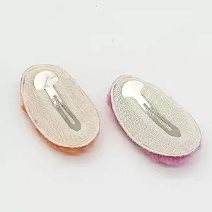 5P 똑딱핀 4p 머리핀 뽀글이 라운드 믹스컬러