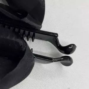 올림머리 왕리본 쉬폰 리본바나나핀 블랙 바나나핀