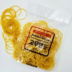 사무실고무줄 국산 노랑 고무밴드 150g