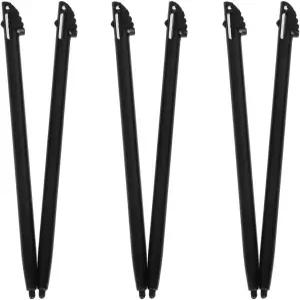 3DS XL LL 블랙 플라스틱 게이밍 터치 펜 액세서리용 6PCS 스크린 스타일러스