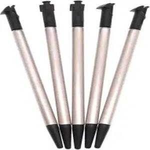 새로운 3DS 콘솔을 위한 5PCS 휴대용 게임 터치 펜 접이식 미니 메탈 스타일러스 스크린