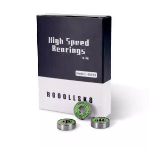 16팩 Roolsk8 롤러 스케이트 베어링 스케이트보드 롱보드 608RS 밀폐 강철 스쿠터 볼