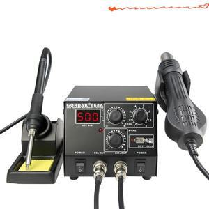 ZB 868D 더블 디지털 디스플레이 납땜 제거 재작업 스테이션 BGA 450W 도구 2 in 1
