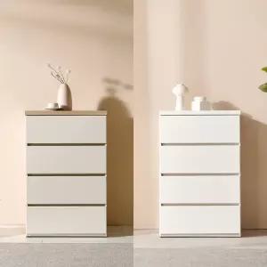 소티디자인 디프2 4단 수납장 속깊은 광폭 600 서랍장 2color