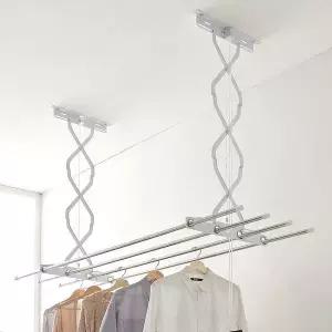 천장 LYD969R9 빨래건조대 3단 125cm/베란다 천청형 빨래걸이