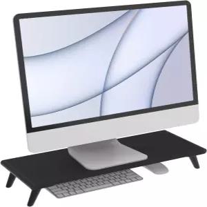 책상용 루킨 모니터 스탠드 라이저 노트북 PC 프린터용 대형 컴퓨터 미끄럼 방지 고무가 있는 튼튼한