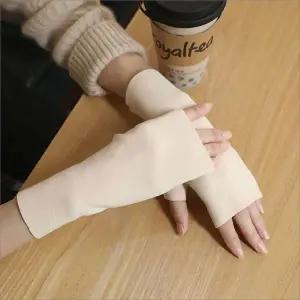 [하프클럽/]여성 골지 니트 핸드워머 손토시 겨울 보온 5색